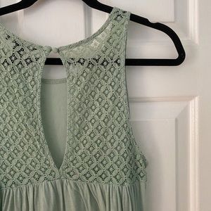 Teal Lace Top / tank top